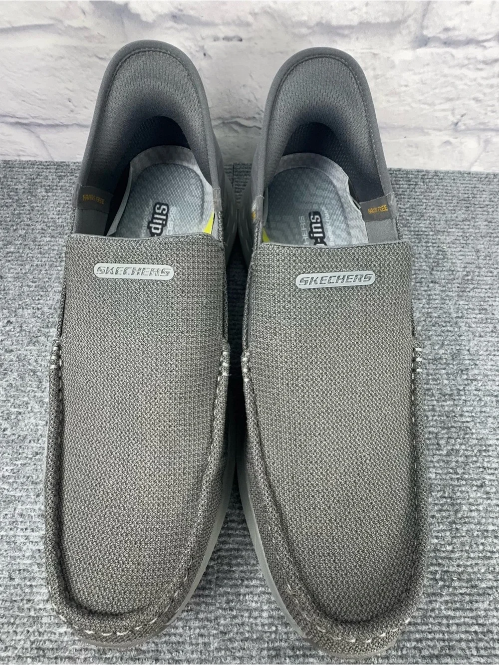 Skechers Slip-Ins Arch Fit Gray Hands Free Casual Shoes Mens 13